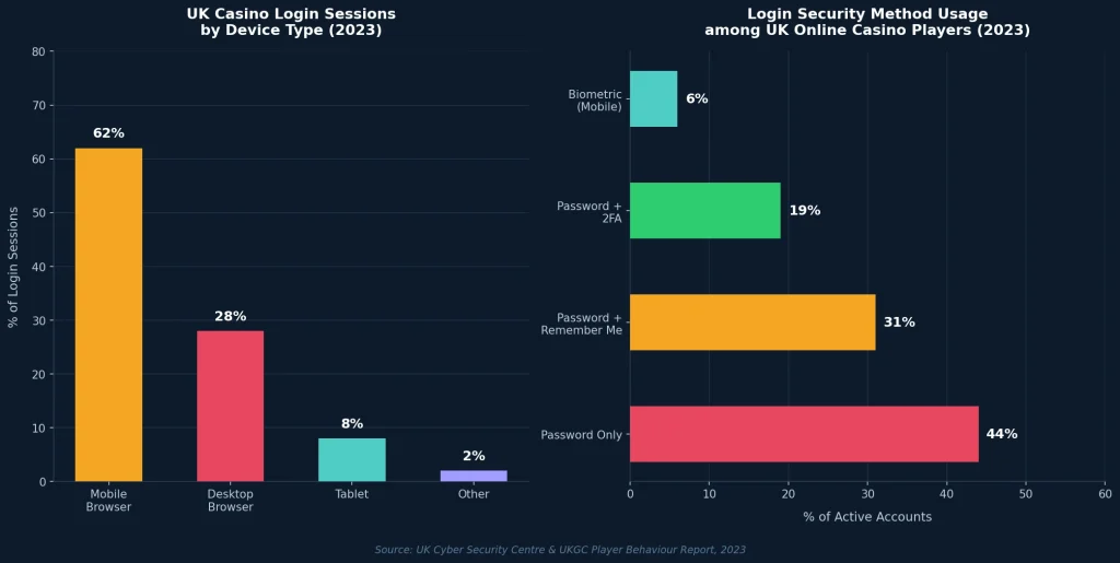 UK Casino Login Device Usage and Security Methods – 2023 Research Data